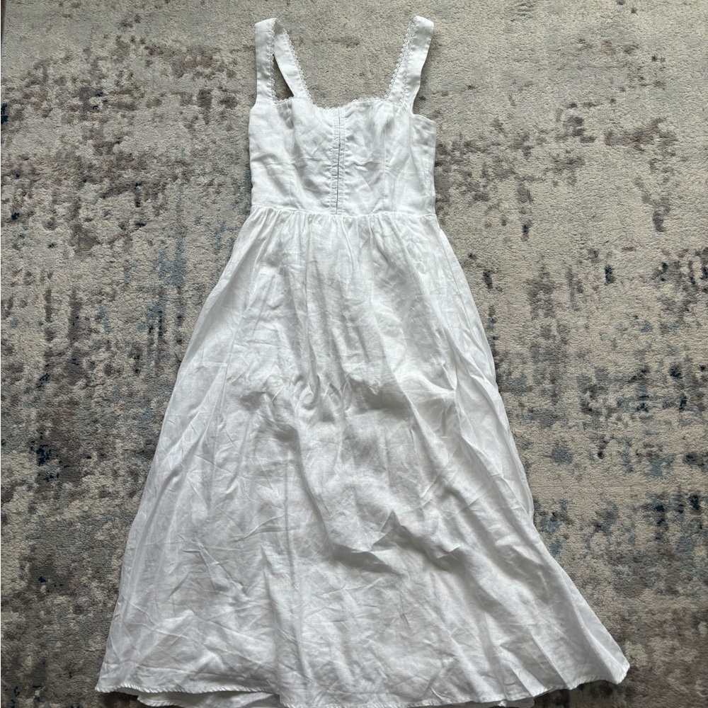 Reformation Tagliatelle Linen Dress